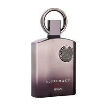 Load image into Gallery viewer, Image: Supremacy Not Only Intense 100ml EDP - Afnan&#39;s niche fragrance featuring top notes of Bergamot, Apple, Black Currant, heart notes of Oakmoss, Patchouli, Lavender, and base notes of Ambergris, Saffron, Musk.