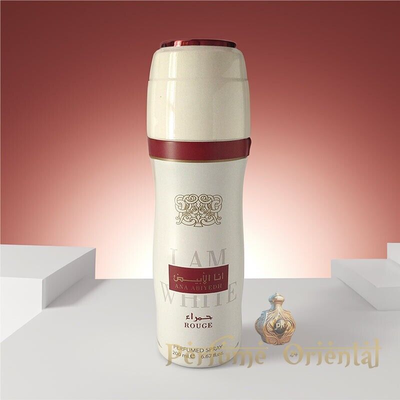 Ana Abiyedh Rouge (I am White) Perfumed Body Spray 200ml by Lattafa - Delicate Fragrance in Elegant Bottle