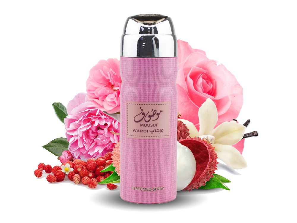 Mousuf Wardi Body Spray 200 ml by Ard Al Zaafaran - Delightful Refreshment