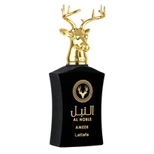 Load image into Gallery viewer, Ameer 100ml EDP Al Noble Series Lattafa Woody Oudh Aromatic Warm Spicy Earth