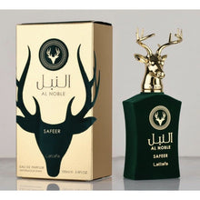 Load image into Gallery viewer, Safeer 100ml EDP Al Noble Series Lattafa Aromatic Spicy Amber Earthy Herbs Woods